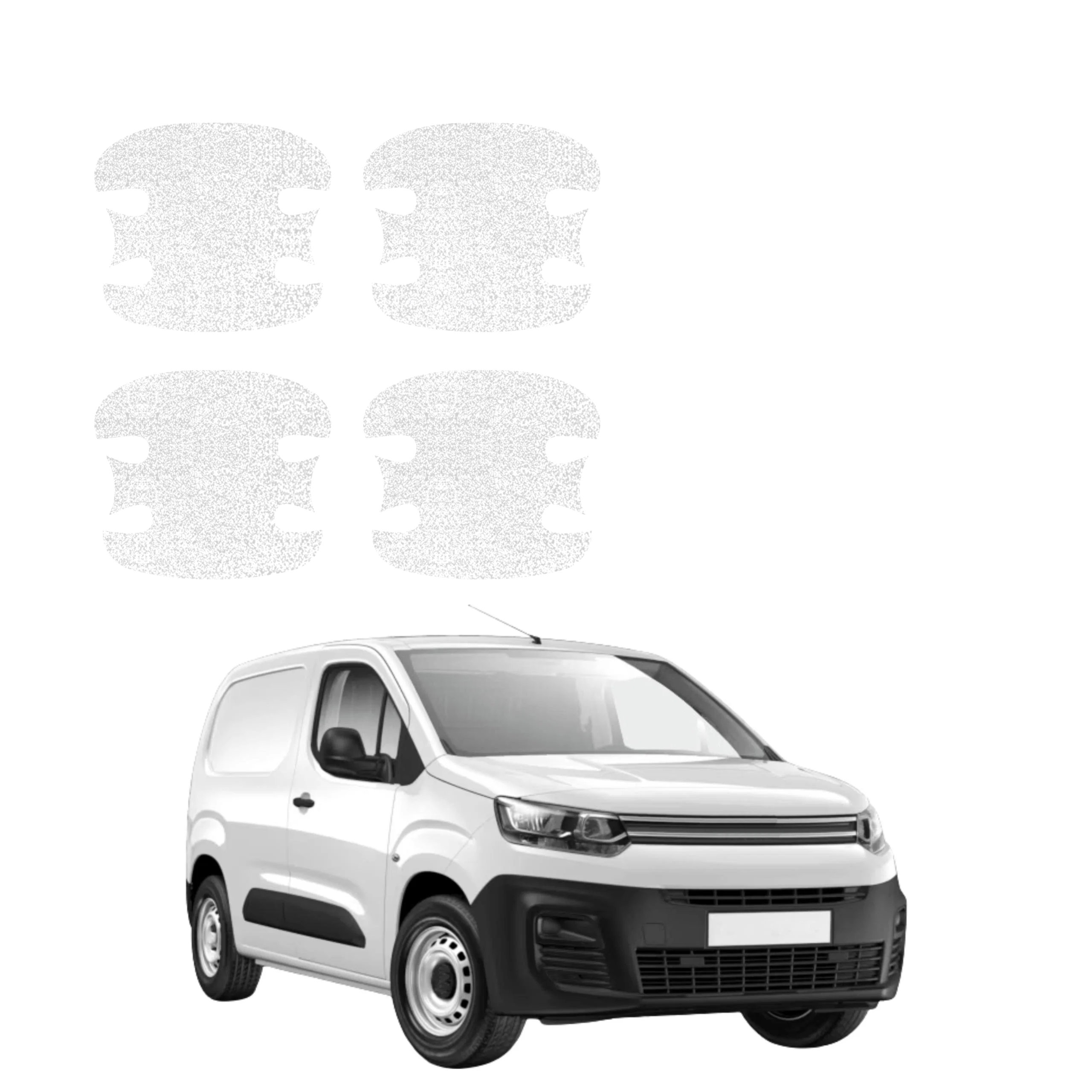 4w1 Biała powłoka techniczna Grizz Protector pod klamki Citroen Berlingo VAN (2018-2026)