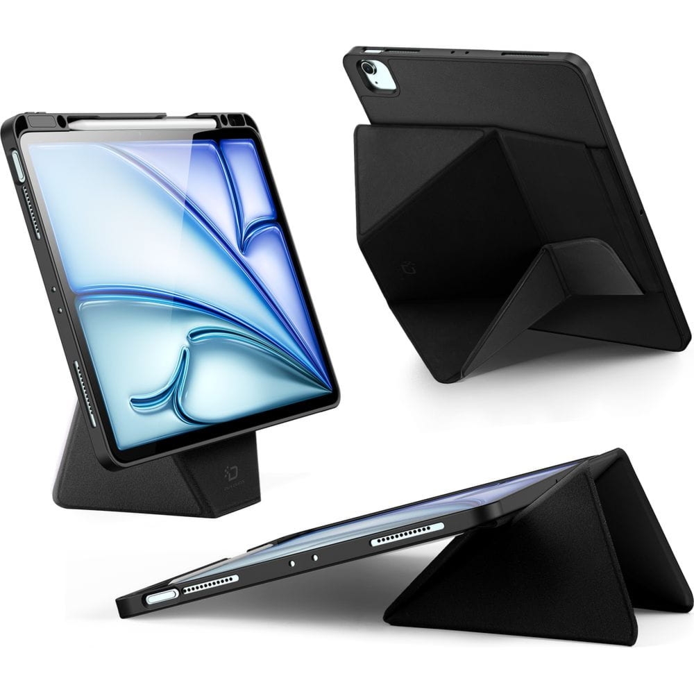 OUTLET: Etui z klapką Dux Ducis Vers do iPad Air 13″ M4/M3/M2 / Pro 12,9″ 2018-2022, czarne