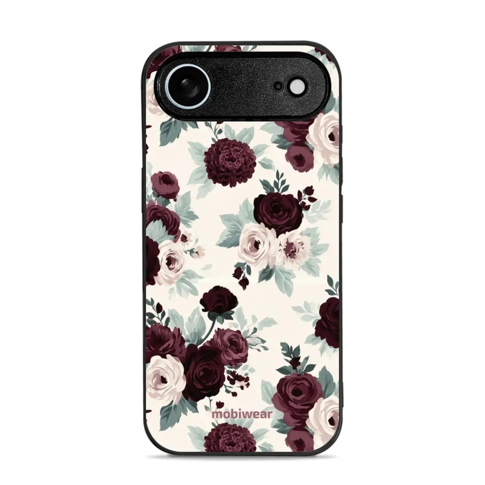Etui ochronne do iPhone Air, Mobiwear Glossy Case, róże z szałwią na kremie