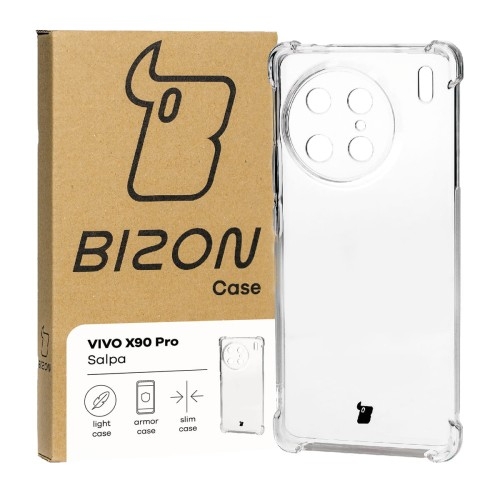 Image of Elastyczne etui Bizon Case Salpa do Vivo X90 Pro, przezroczyste