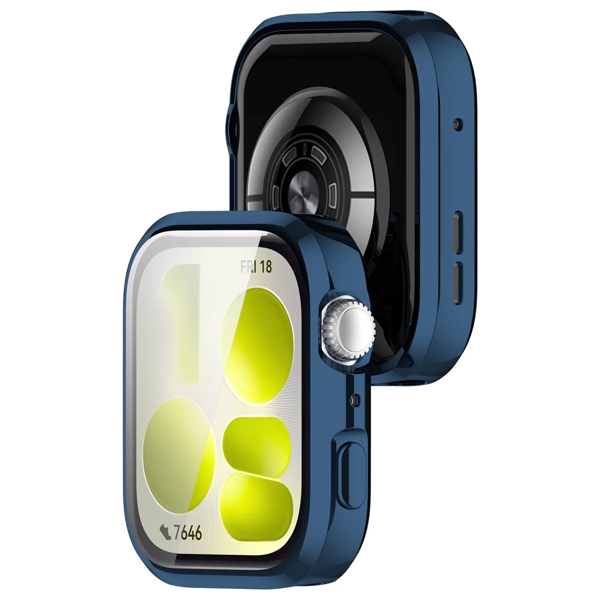 Etui z osłoną ekranu Bizon Case Watch Felipe do Huawei Watch Fit 5, niebieskie