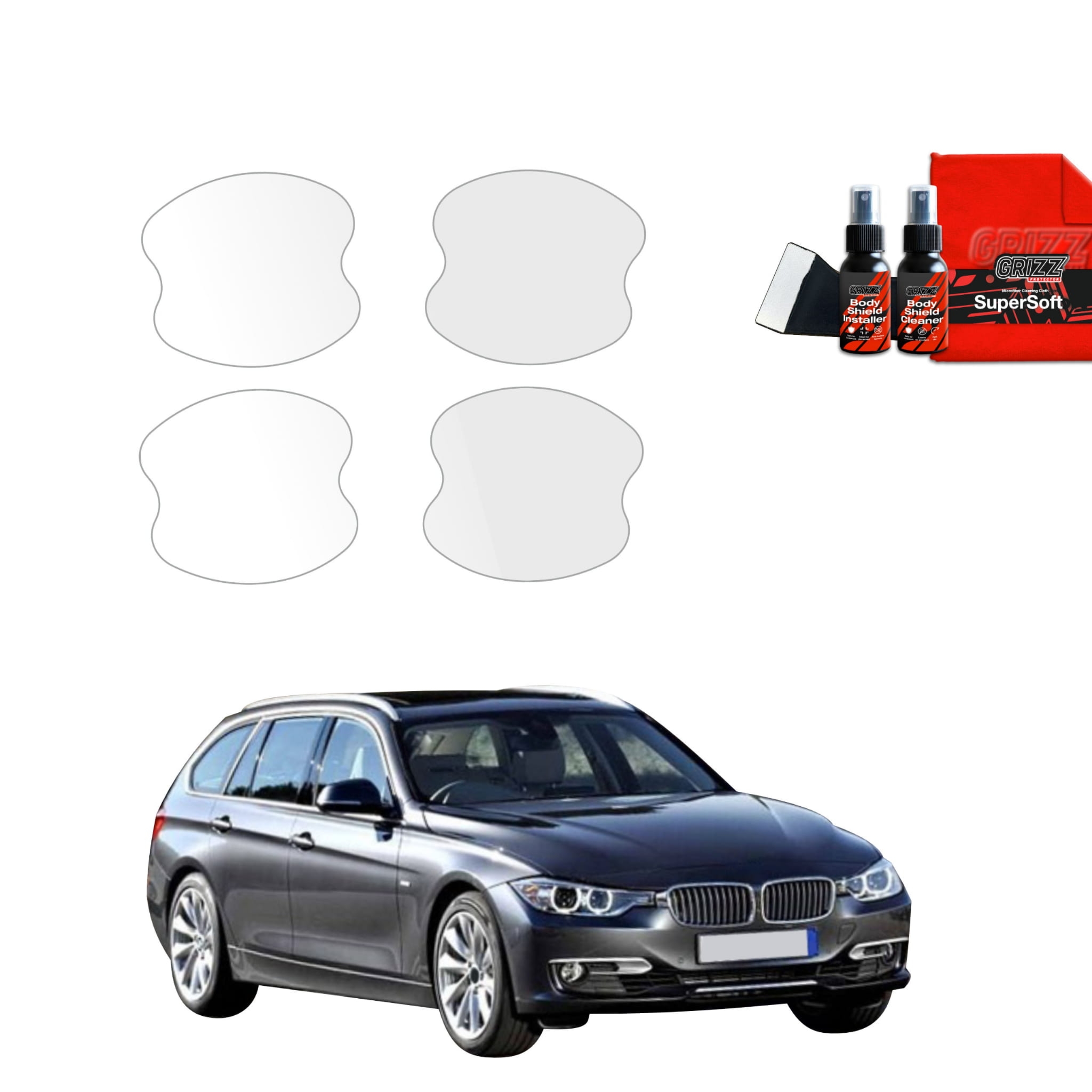 4w1 Folia ochronna pod klamki Grizz Protector do BMW 3 F31 Kombi Pre-LCI (2011-2015)