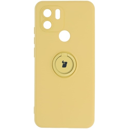 Image of Etui Bizon Case Silicone Ring do Redmi A1, żółte