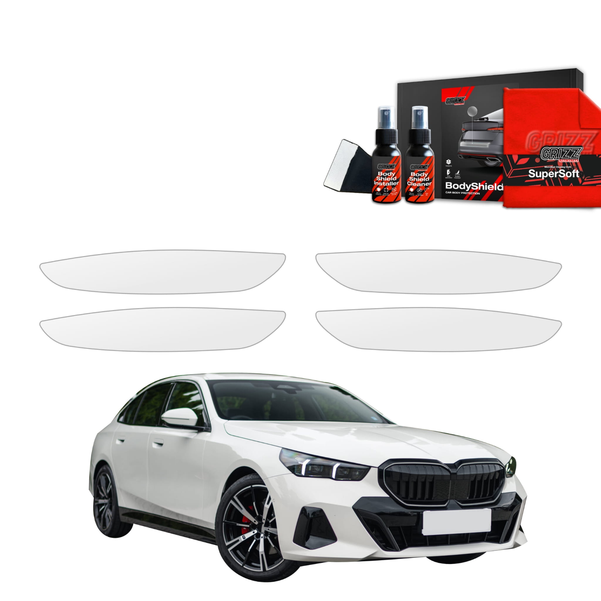 4w1 Folia ochronna Grizz Protector pod klamki do BMW 5 Kombi G60 520d (2024-2026)