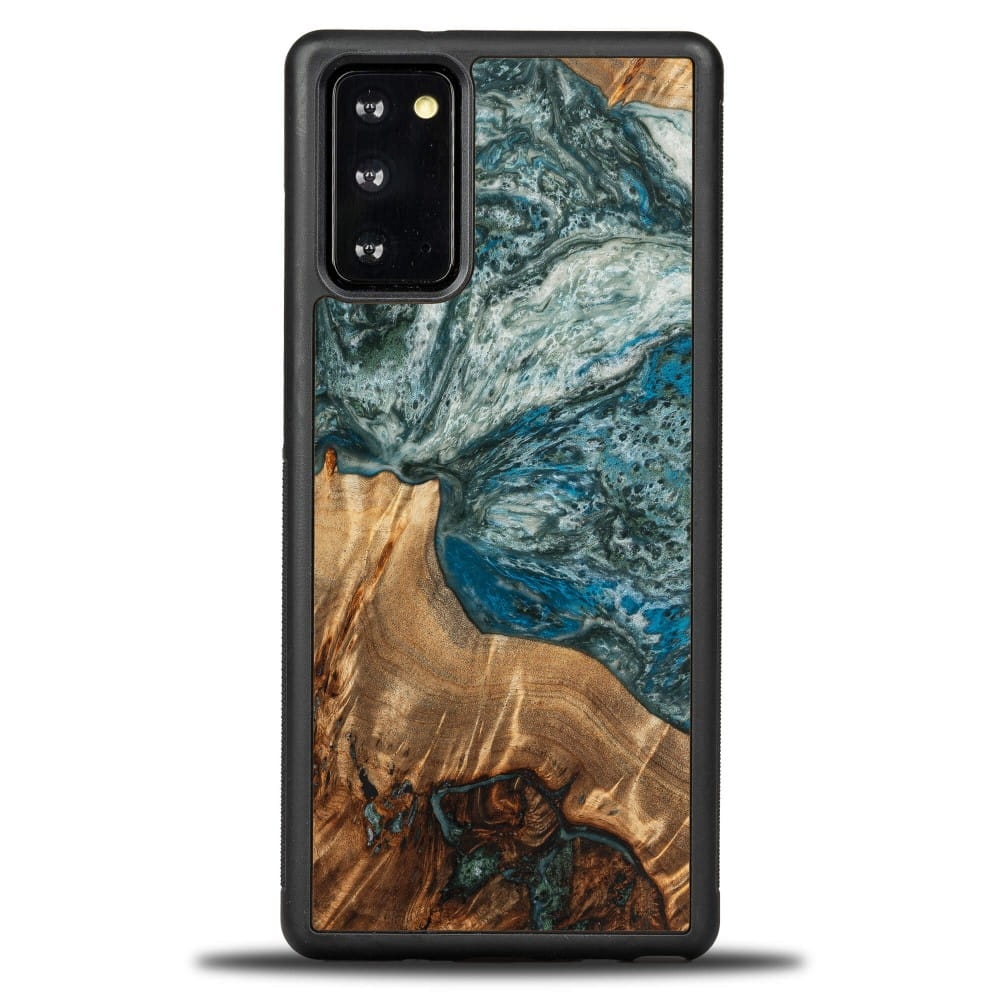 Image of Drewniane etui do Galaxy Note 20, Bewood Unique Planets Ziemia