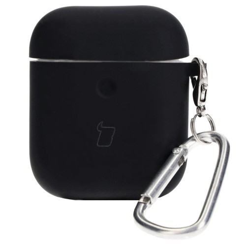 Image of Etui Bizon Case Headphone Silicone do AirPods 1/2, czarne