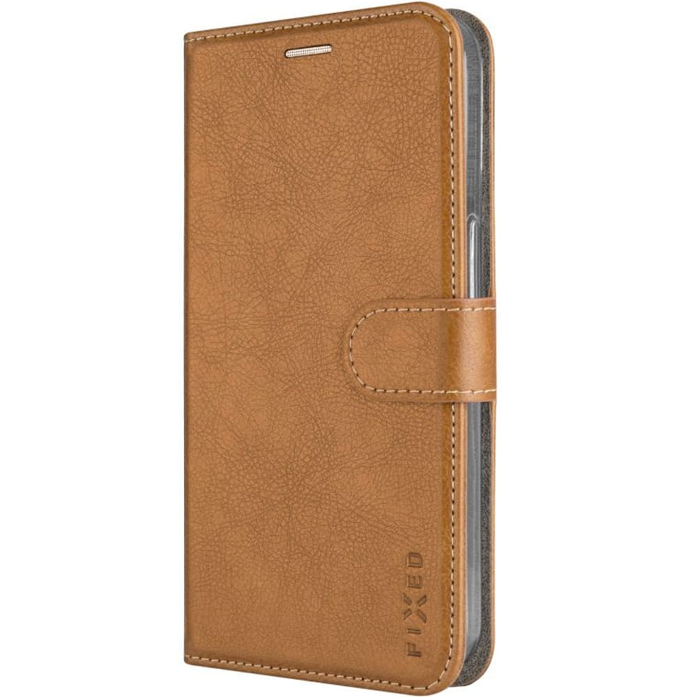 Image of Etui Fixed Book Case Opus do Galaxy S25 Plus, brązowe