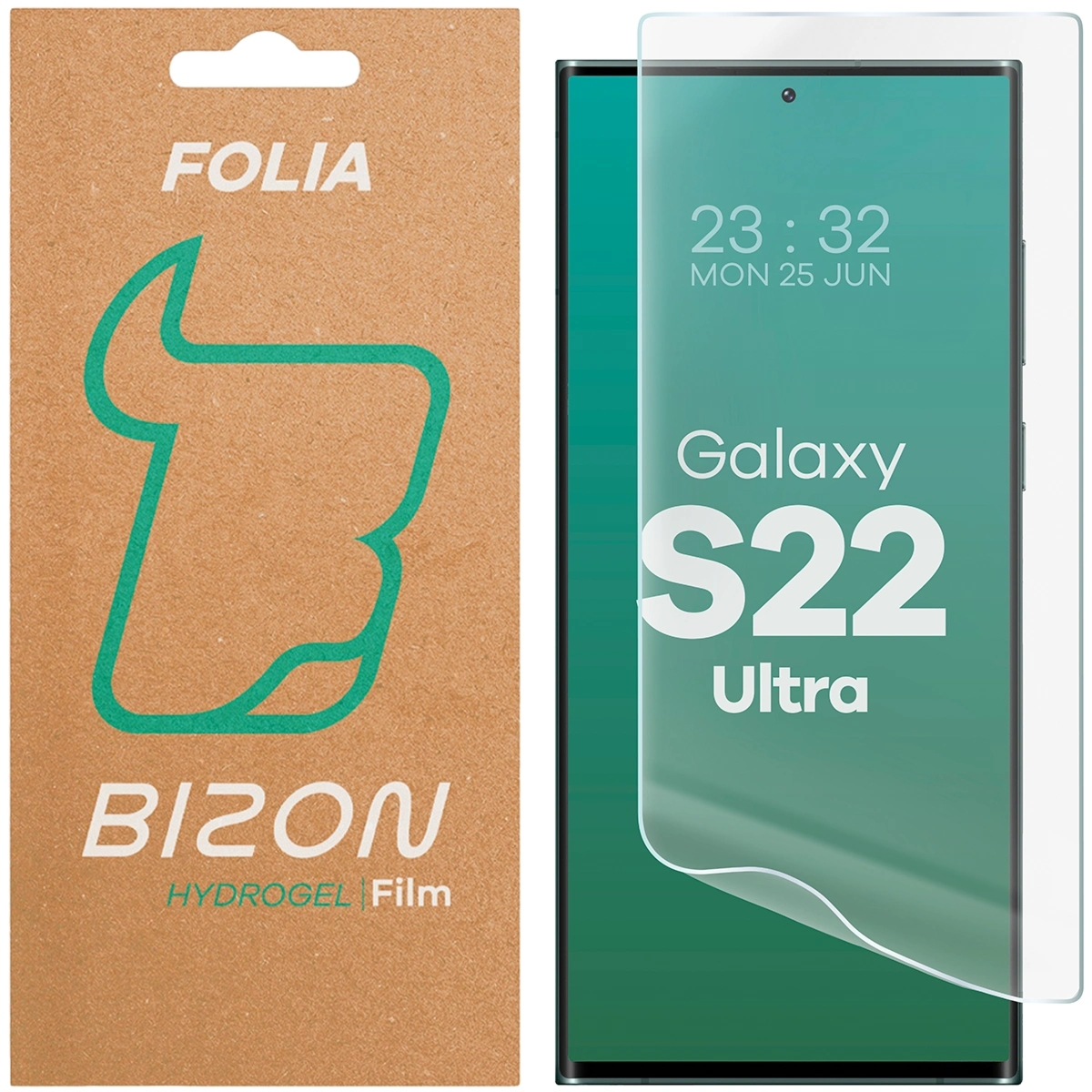 Folia hydrożelowa na ekran Bizon Film Hydrogel Front do Galaxy S22 Ultra, 1 sztuka