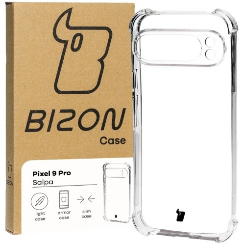 Image of Elastyczne etui Bizon Case Salpa do Google Pixel 9 Pro XL, przezroczyste