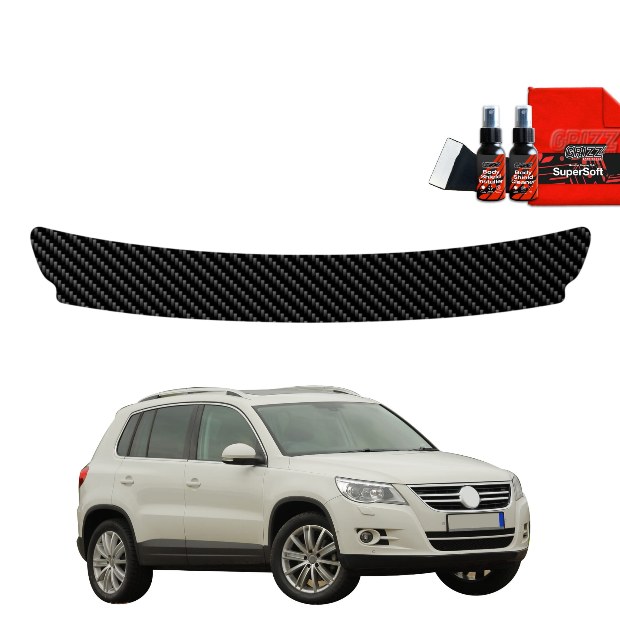 Folia karbonowa Grizz Protector na próg bagażnika do Volkswagen Tiguan 5D (2007-2011)