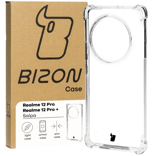 Image of Elastyczne etui Bizon Case Salpa do Realme 12 Pro/12 Pro+, przezroczyste