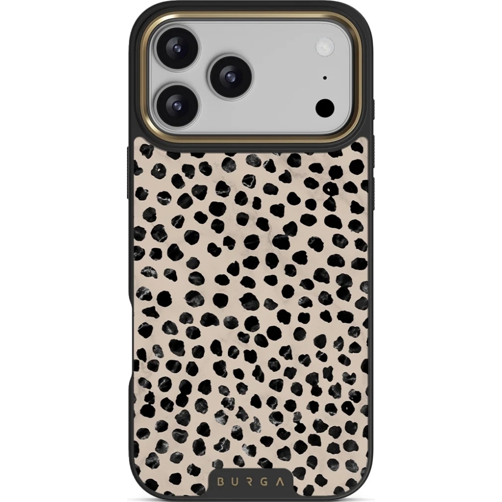 Etui Burga Elite Dark MagSafe do iPhone 18 Pro, Almond Latte Gold