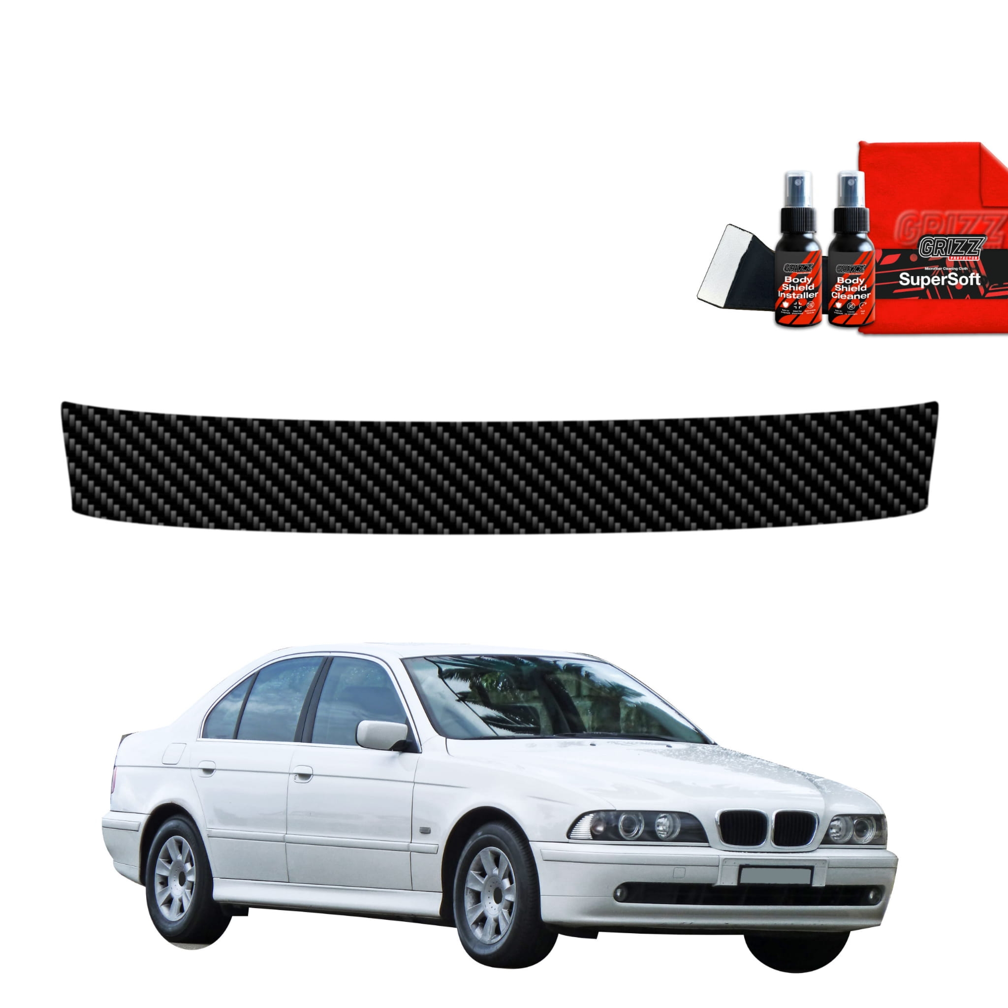 Folia karbonowa Grizz Protector na próg bagażnika do BMW 5 E39 Sedan (1995-2003)
