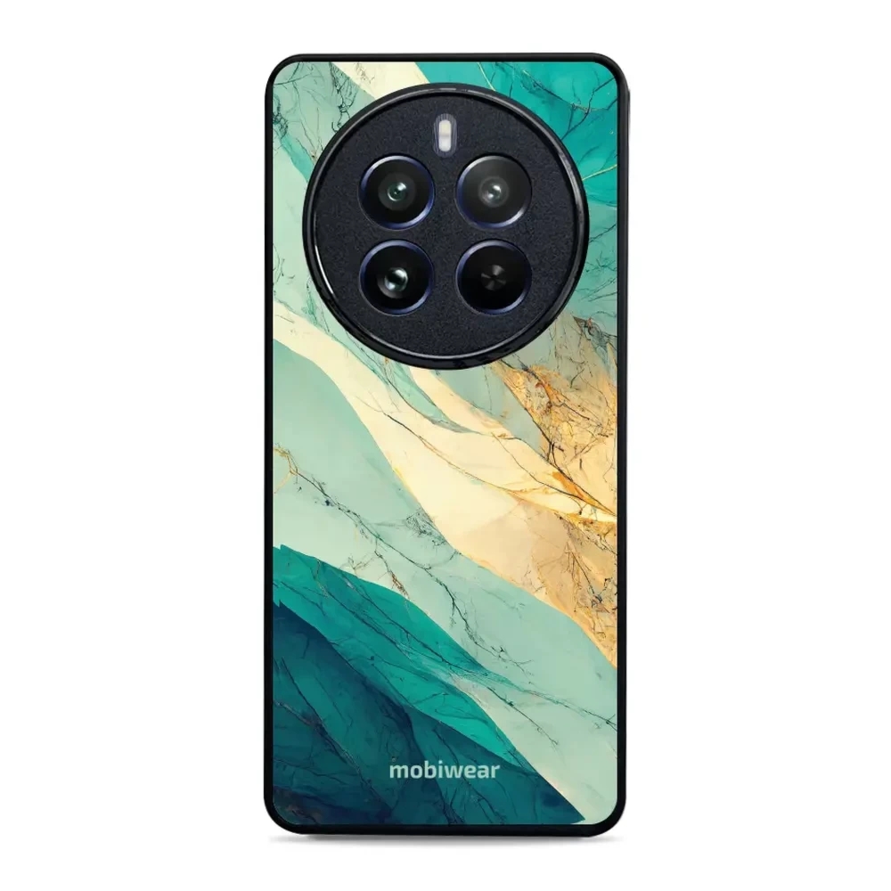Etui ochronne do Realme 12 Pro, Mobiwear Glossy Case, turkusowy marmur