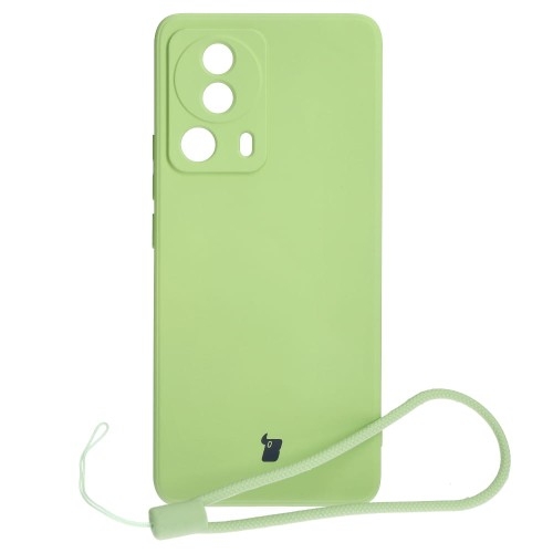 Image of Etui Bizon Case Silicone Sq do Xiaomi 13 Lite, jasnozielone