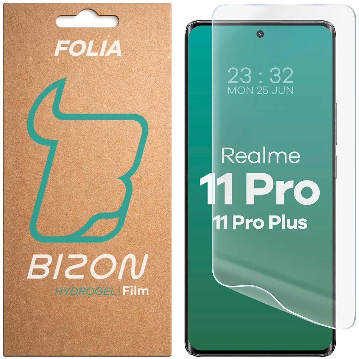 Folia hydrożelowa na ekran Bizon Film Hydrogel Front do Realme 11 Pro / 11 Pro Plus, 1 sztuka