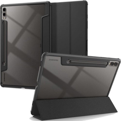 Image of Etui Spigen Ultra Hybrid Pro do Galaxy Tab S10 Plus / S9 Plus, czarno-przezroczyste