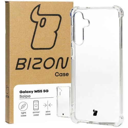 Image of Elastyczne etui Bizon Case Salpa do Galaxy M55 5G, przezroczyste