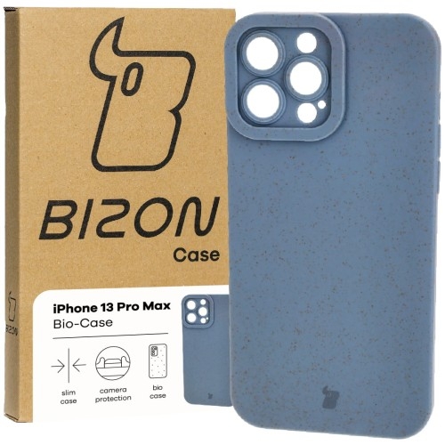 Image of Ekologiczne etui Bizon Bio-Case do iPhone 13 Pro Max, niebieskie