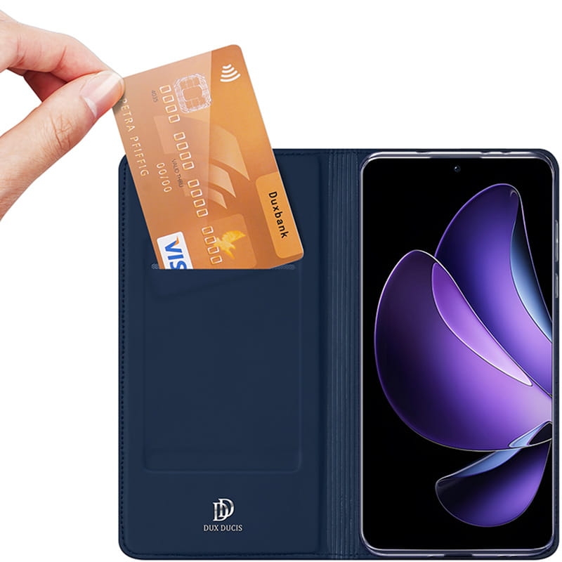 Image of Etui z klapką Dux Ducis Skin Pro do Oppo Reno13, granatowe