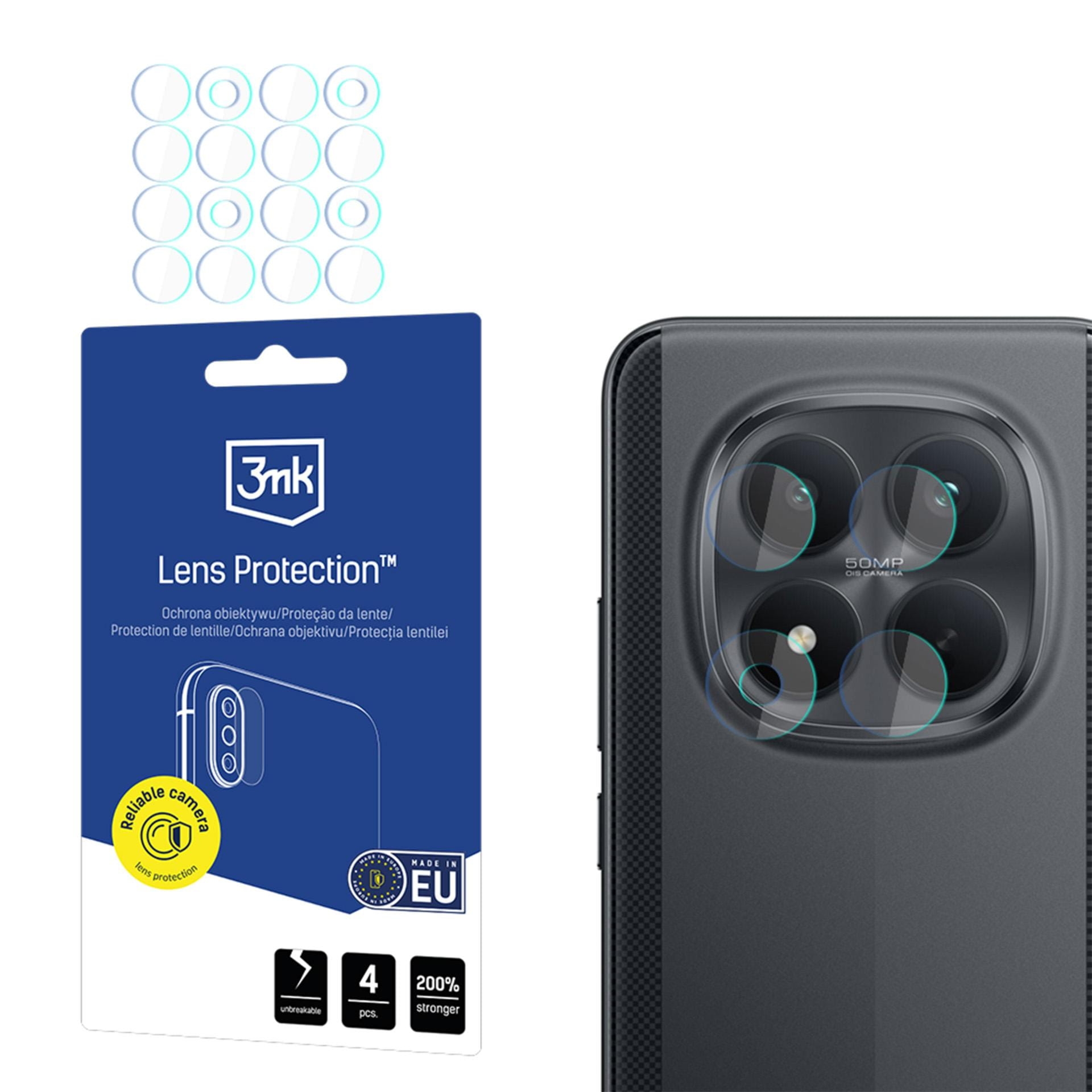 OUTLET: Osłona na aparat 3mk Lens Protection do Xiaomi POCO M8 Pro 5G, 4 zestawy