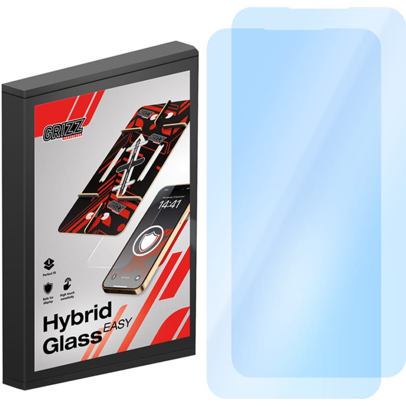 Szkło hybrydowe na ekran Grizz HybridGlass Easy do Galaxy A35 5G z aplikatorem, 2 sztuki