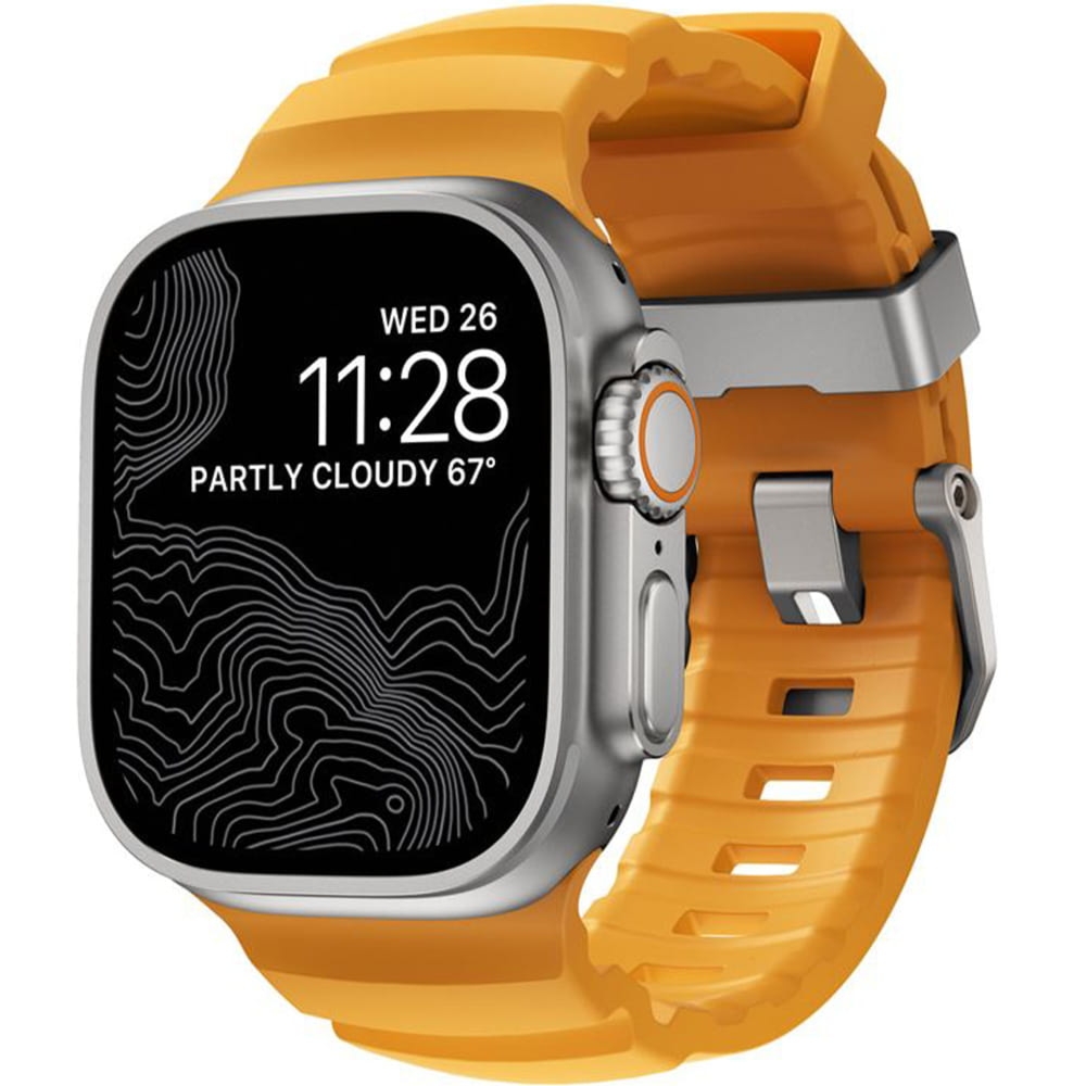 Pasek Nomad Rocky Point Band do Apple Watch 49/46/45/44 mm,  żółty