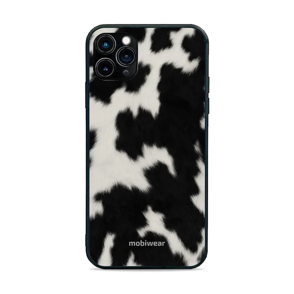 Etui ochronne do iPhone 11 Pro Max, Mobiwear Glossy Case, krowie futerko