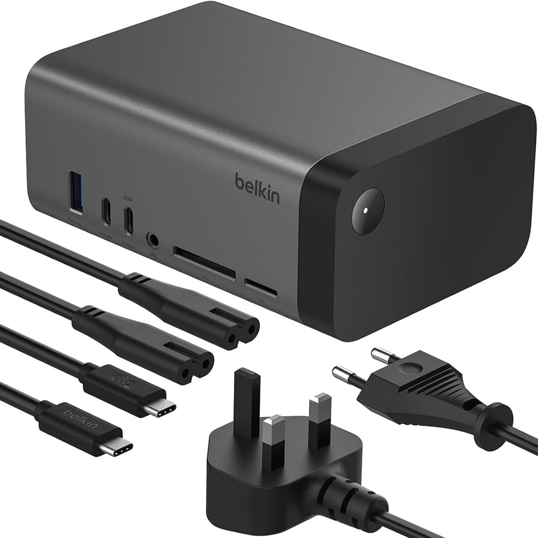 Image of Stacja, hub Belkin Connect USB-C 11-in-1 Pro GaN Dock 150W, szara