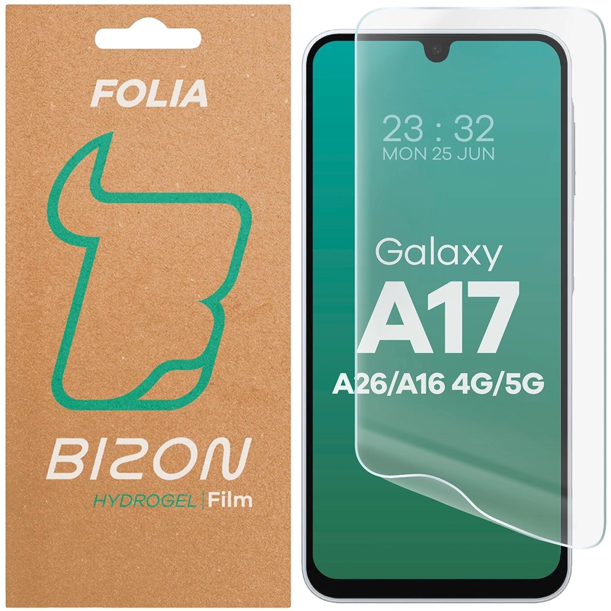 Folia hydrożelowa na ekran Bizon Film Hydrogel Front do Galaxy A16 4G/5G / A17 5G / A26 5G, 1 sztuka