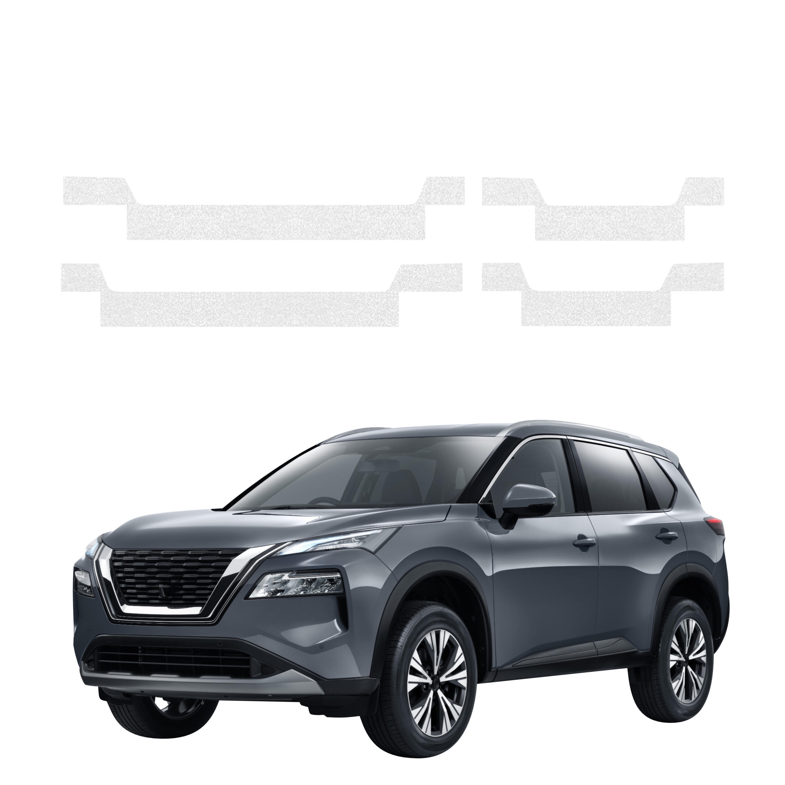 4w1 Bezbarwna powłoka techniczna Grizz Protector na progi Nissan X-Trail Facelift (2024-2026)