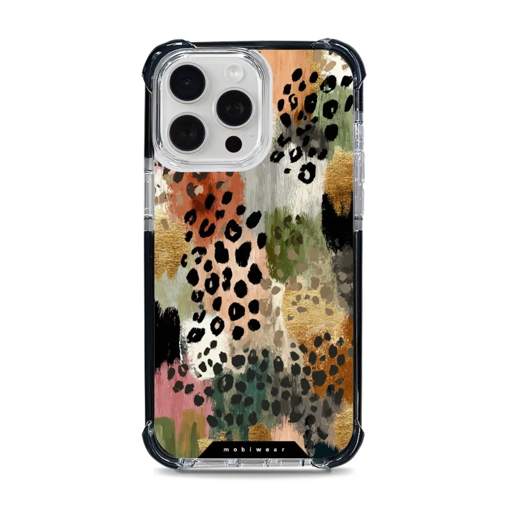 Etui ochronne do iPhone 15 Pro Max do MagSafe, Mobiwear Elite Bumper, malownicze cętki