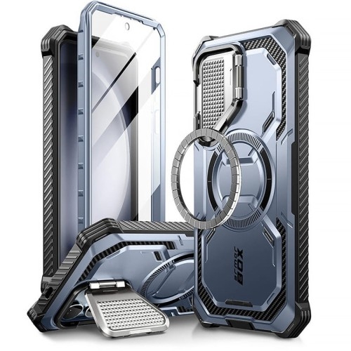 Image of Etui pancerne Supcase i-Blason Armorbox Mag SP do Galaxy S24, do MagSafe, niebieskie