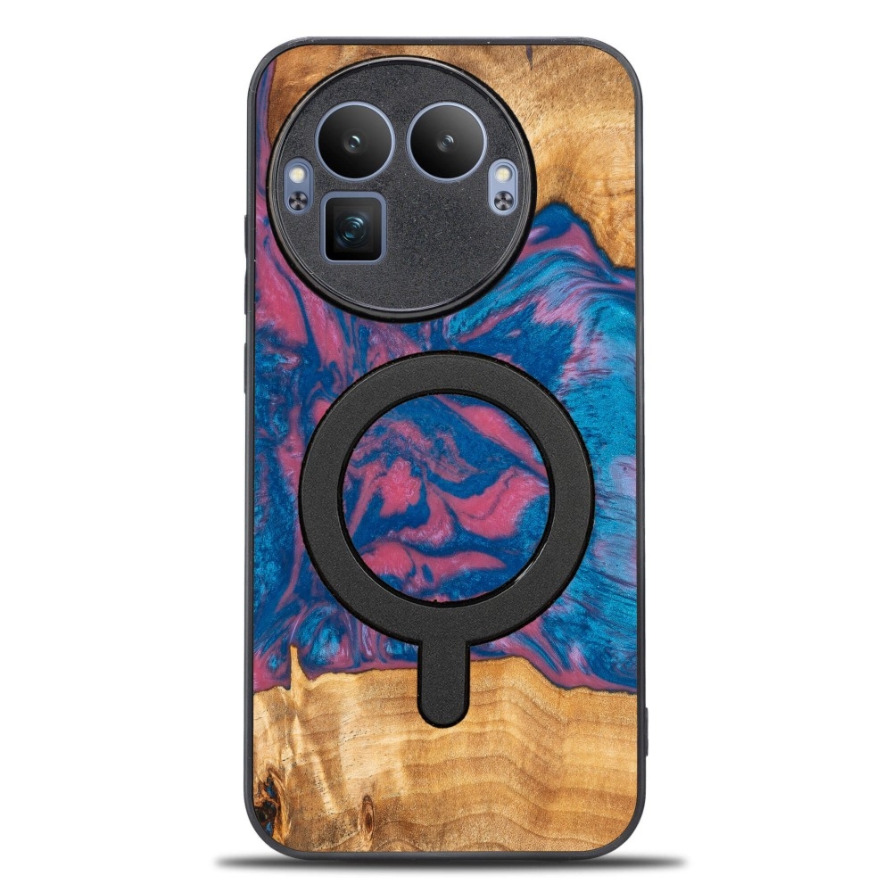 Drewniane etui do Realme GT 8 Pro, Bewood Unique Neons Vegas do MagSafe