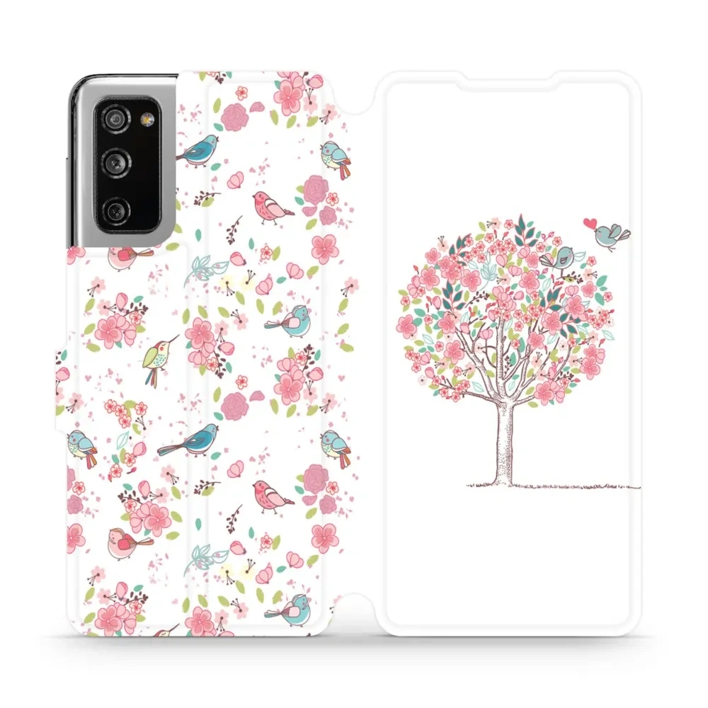 Etui z klapką do Galaxy S20 FE, Mobiwear Book, różowy gaj