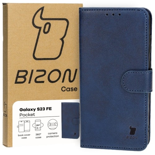 Image of Etui Bizon Case Pocket do Samsung Galaxy S23 FE, granatowe