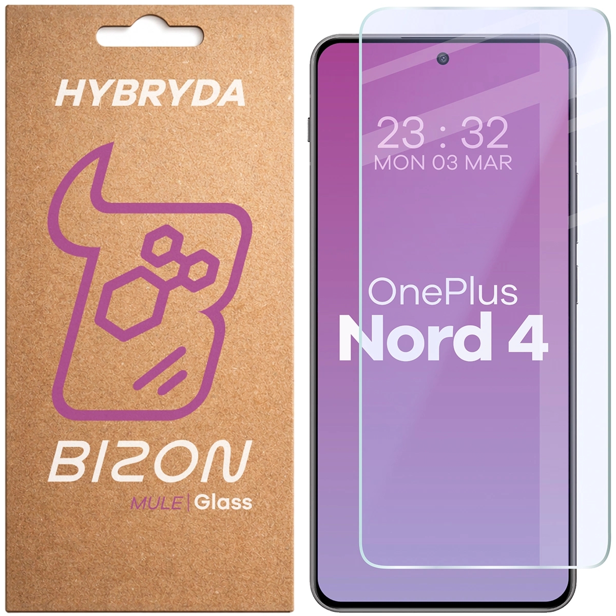 Elastyczne szkło hybrydowe Bizon Hybrid Mule do OnePlus Nord 4