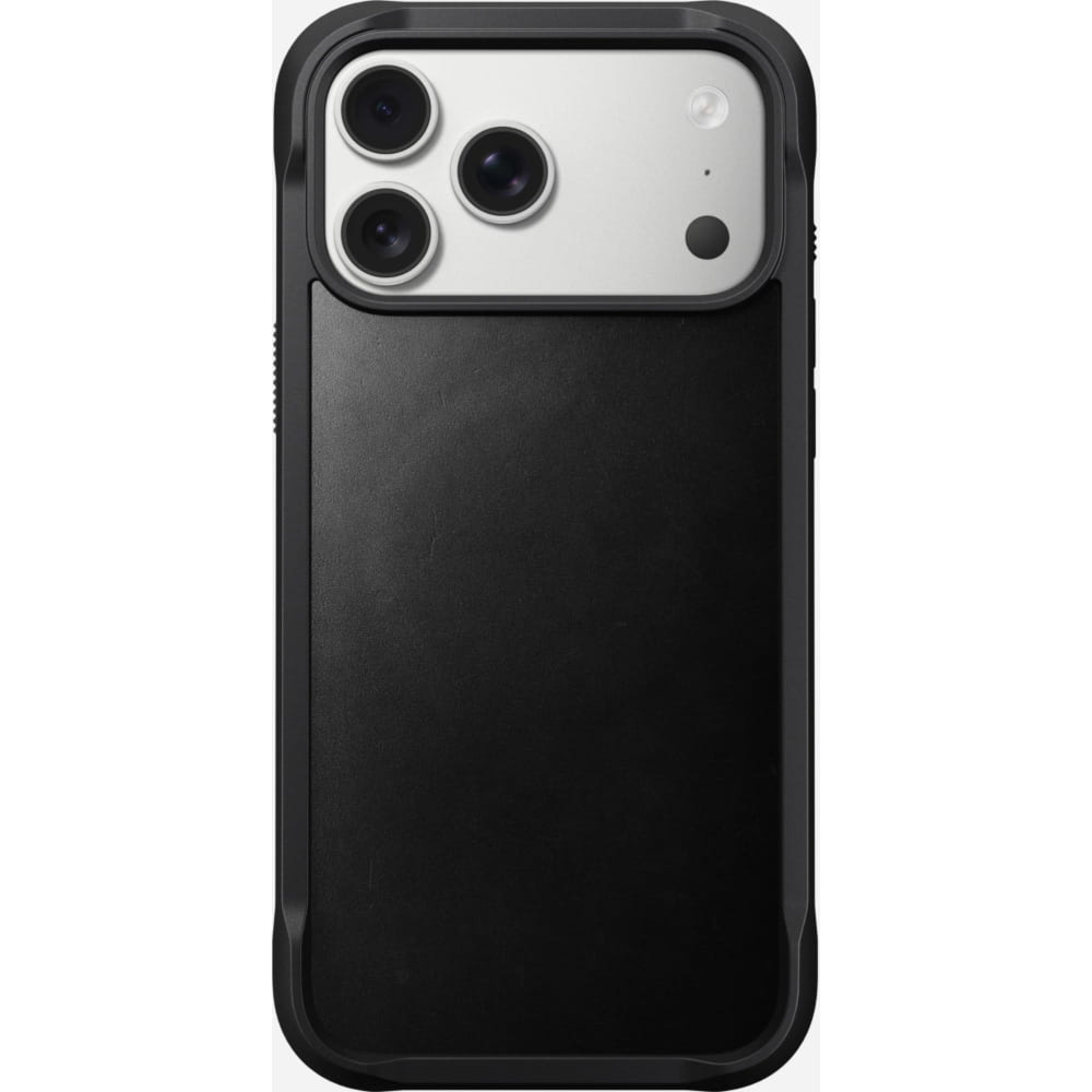 Etui ze skóry naturalnej Horween Nomad Rugged Leather MagSafe do iPhone 17 Pro Max, czarne
