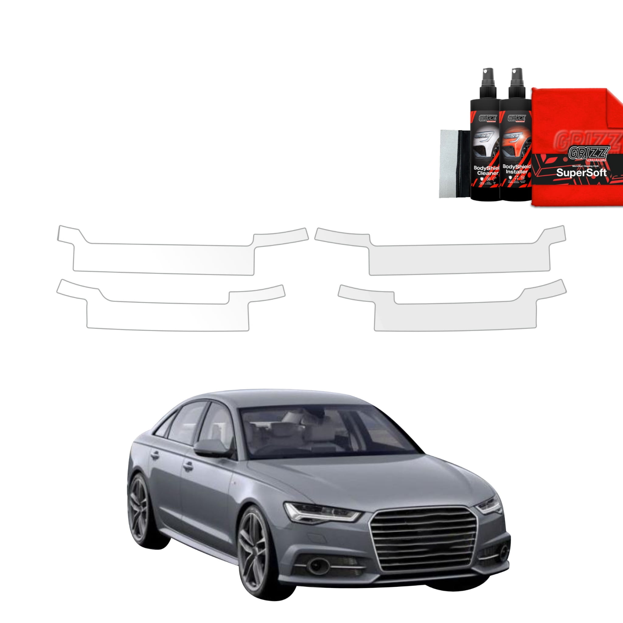 4w1 Folia ochronna na progi Grizz Protector do Audi A6 C7 Sedan (2011-2014)