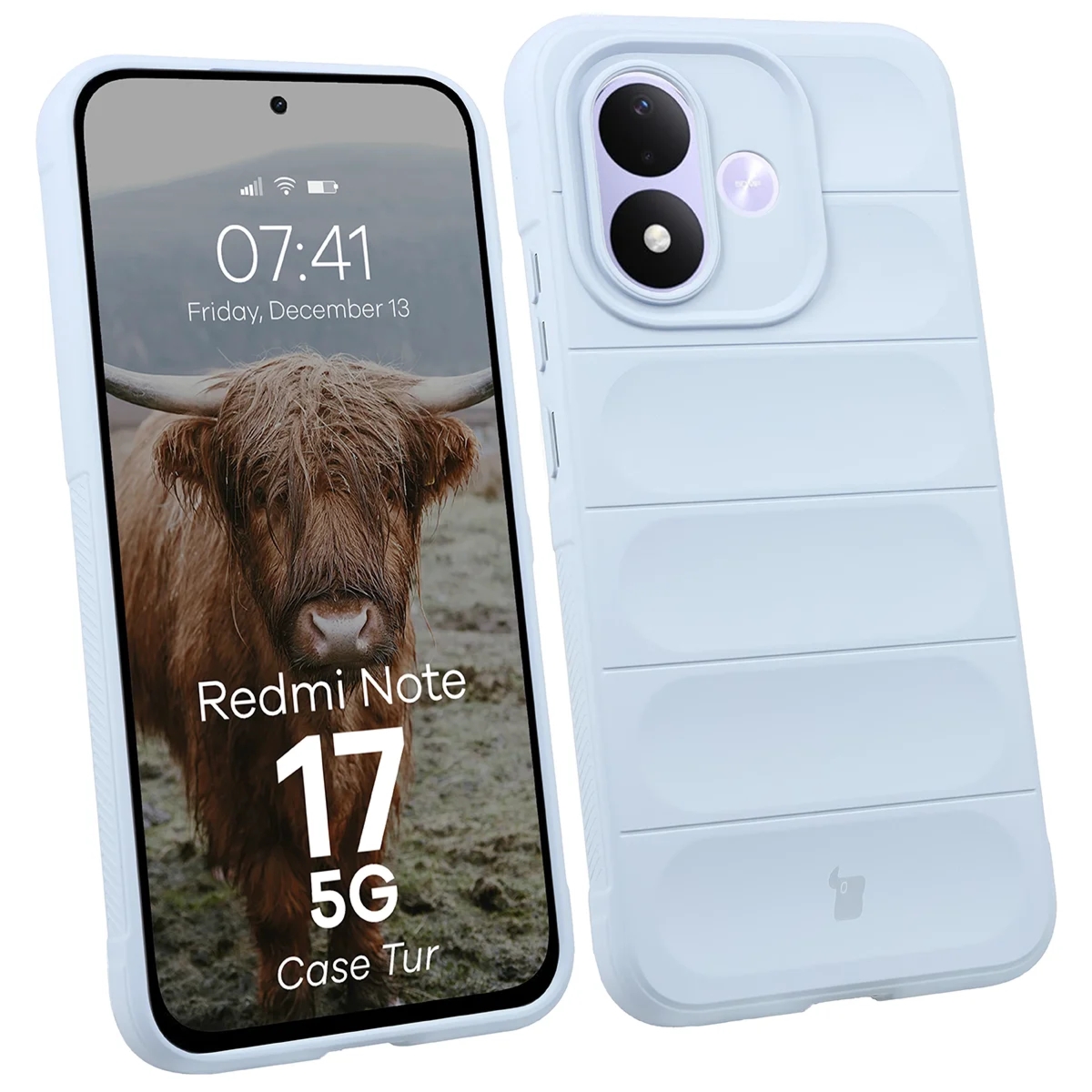 Pancerne etui Bizon Case Tur do Xiaomi Redmi Note 17 4G/5G, jasnoniebieskie