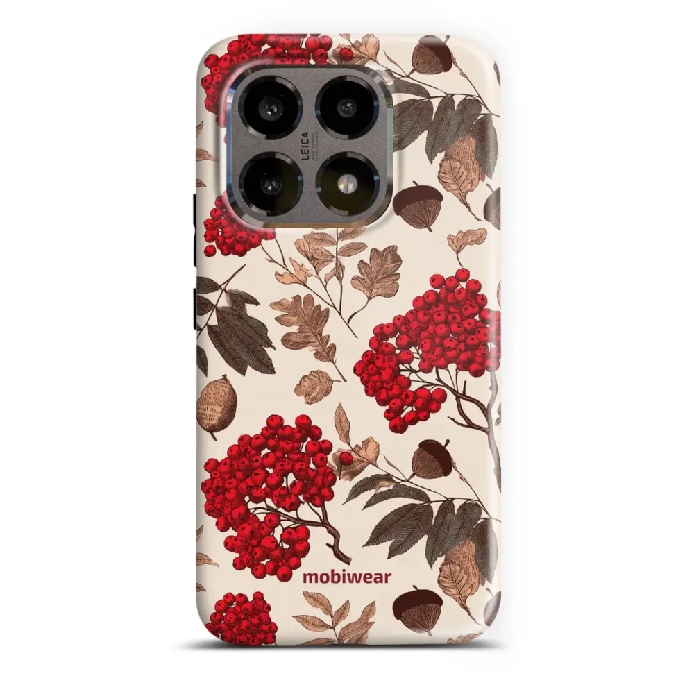 Etui ochronne do Xiaomi 15T, Mobiwear Elite Pro, jarzębina na ecru
