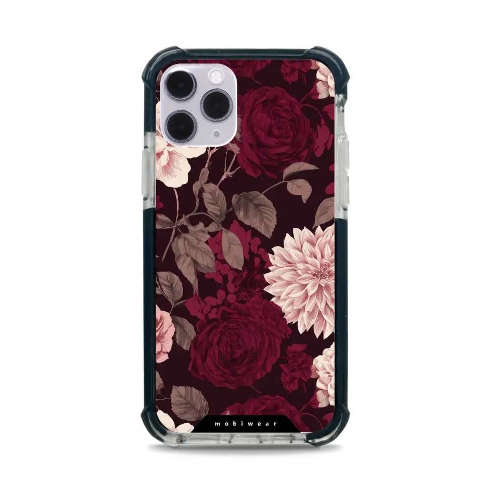 Etui ochronne do iPhone 11 Pro do MagSafe, Mobiwear Elite Bumper, wino i dalie