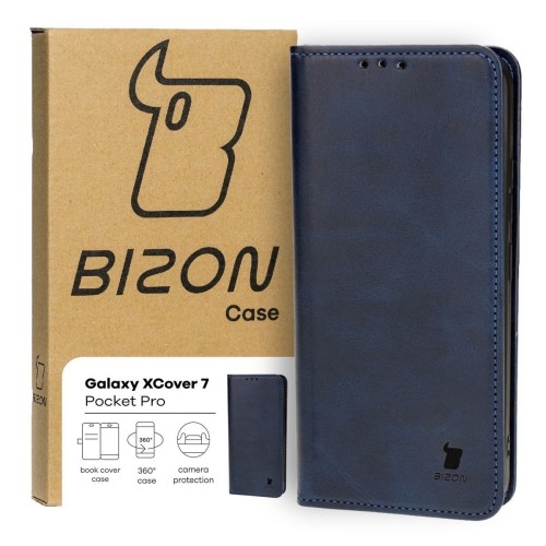 Image of Etui Bizon Case Pocket Pro do Galaxy XCover 7, granatowe
