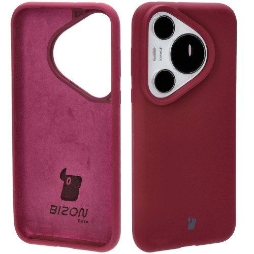 Image of Silikonowe etui Bizon Soft Case do Huawei Pura 70 Pro / Pro+, ciemnofioletowe