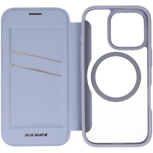 Image of Etui Dux Ducis Skin X Pro Magnetic do iPhone 16 Pro do MagSafe, fioletowo-przezroczyste