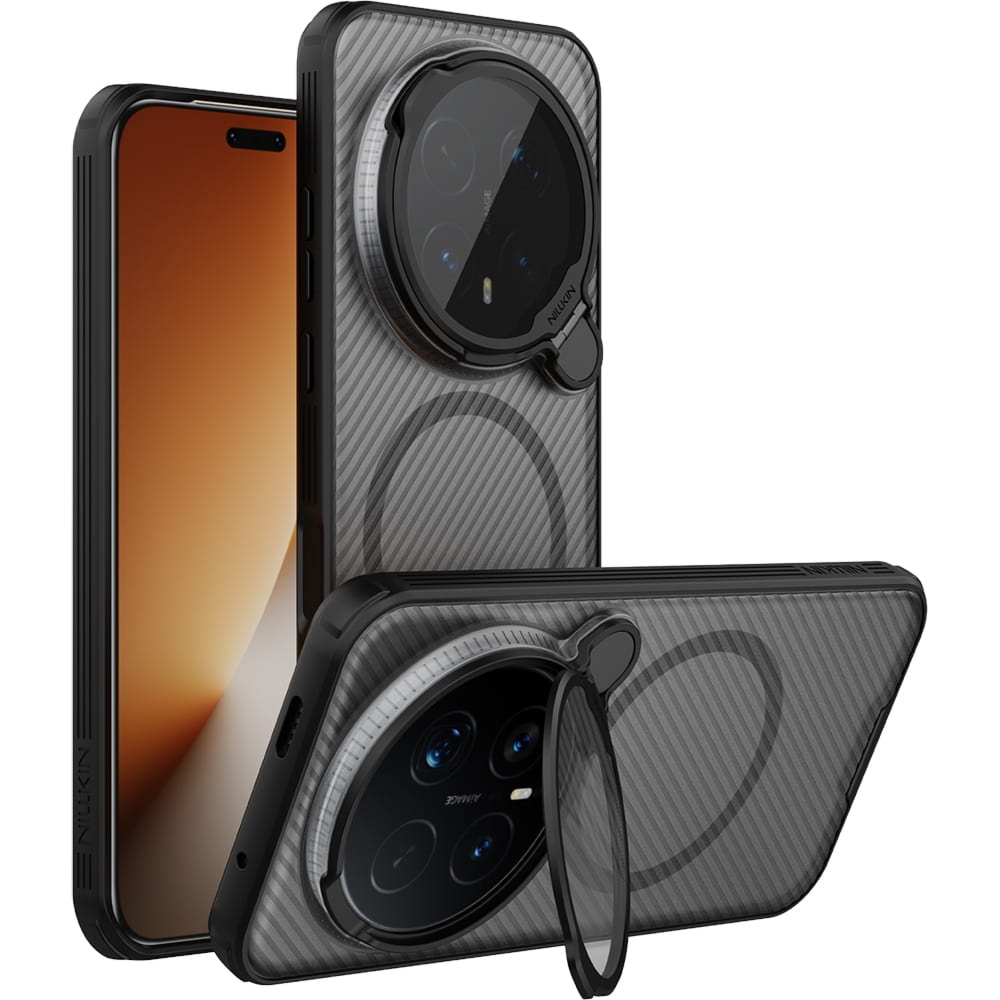 Etui Nillkin CamShield Prop Magnetic do Honor Magic8 Pro, półprzezroczyste z czarnym