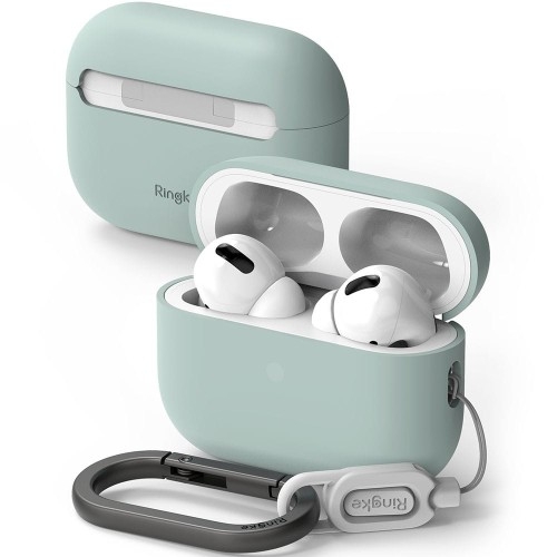 Image of OUTLET: Etui Ringke Silicone do Apple AirPods Pro 1 / 2, miętowe pastelowe