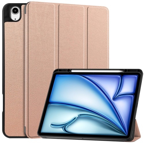 Image of Etui Bizon Case Tab Lizard do iPad Air 13" 2024, różowozłote