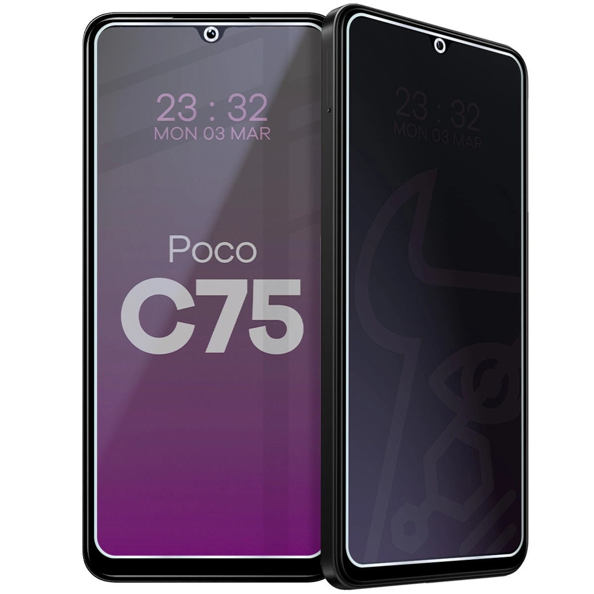 Prywatyzujące szkło hybrydowe Bizon Hybrid Shadow do Xiaomi POCO C75, matowe