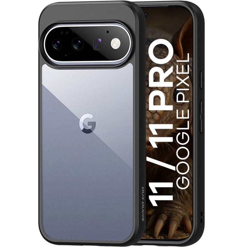 Etui Dux Ducis AIMO do Google Pixel 11 / Pixel 11 Pro, przezroczyste z czarną ramką